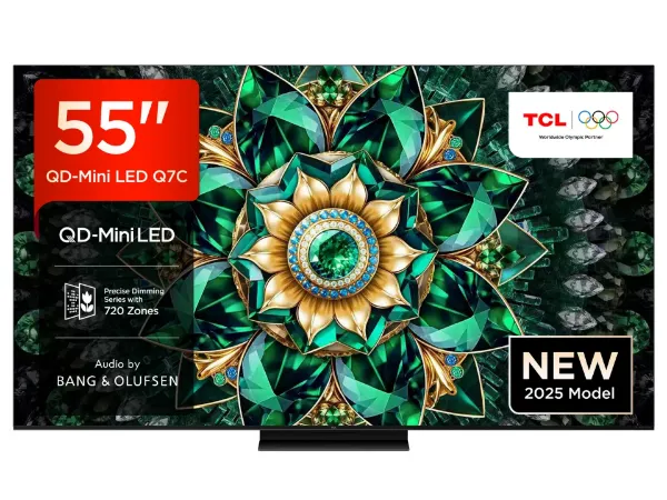 TCL 55Q7C-UK 55" 4K QD-Mini LED UHD Smart Google TV_front