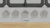 Bosch PGQ7B5K90 Series 4, Gas hob, 75 cm, Stainless steel controls
