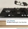Bosch PPQ7A6I40 Series 6, Gas hob, 75 cm, Tempered glass, Black feature 2