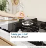 Bosch PPQ7A6I40 Series 6, Gas hob, 75 cm, Tempered glass, Black feature 3