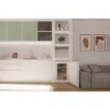 Hoover HONUQ2L58EWHK H-Freeze 300 Mini Low Frost Under Counter Freezer in White_room door open