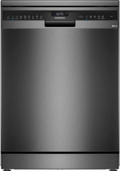 Siemens SN25EC13CE iQ500 60cm Freestanding Dishwasher in Brushed Black Steel Anti-fingerprint_main