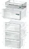 Siemens KG39NXXBF iQ300 Freestanding Fridge Freezer with Total noFrost in Brushed Black Steel AntiFingerprint_drawers