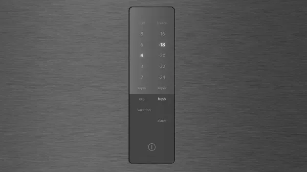 Siemens KG39NXXBF iQ300 Freestanding Fridge Freezer with Total noFrost in Brushed Black Steel AntiFingerprint_display