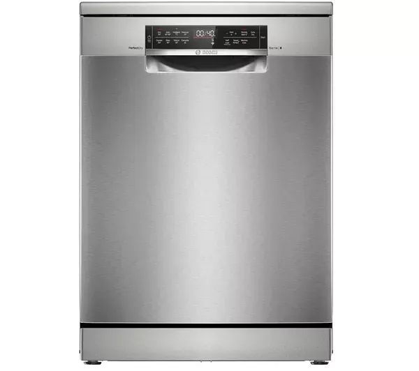 Bosch SMS6TCI01G Freestanding Dishwasher In Silver Inox 