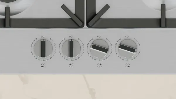 Neff T26CIH8N0 N 70 Gas hob 60 cm Stainless steel controls