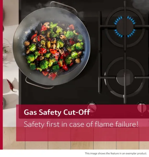 Neff T27CIQ8S0 N 70 Gas hob 75 cm Enamel, Black feature 2