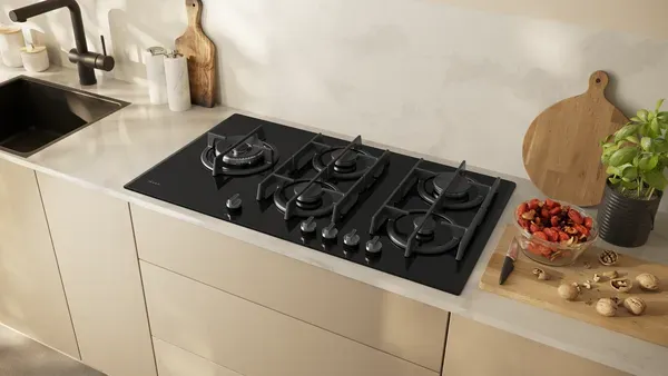 Neff T29RHS4S0 N 90 Gas hob 90 cm Tempered glass, Black main 2