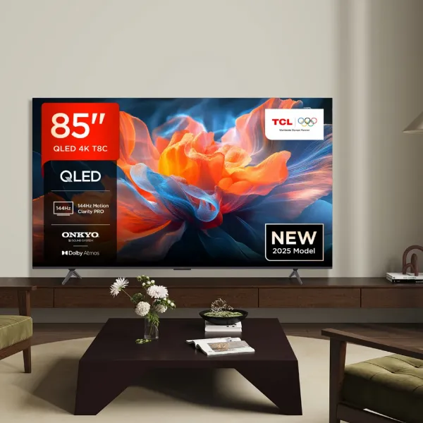 TCL 85T8C-UK 85" 4K QLED HDR Smart Ultra HD Google TV_main