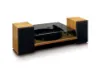 Lenco A003106 Lenco LS-300 Turntable & Hi Fi Speakers - Wood_angled view