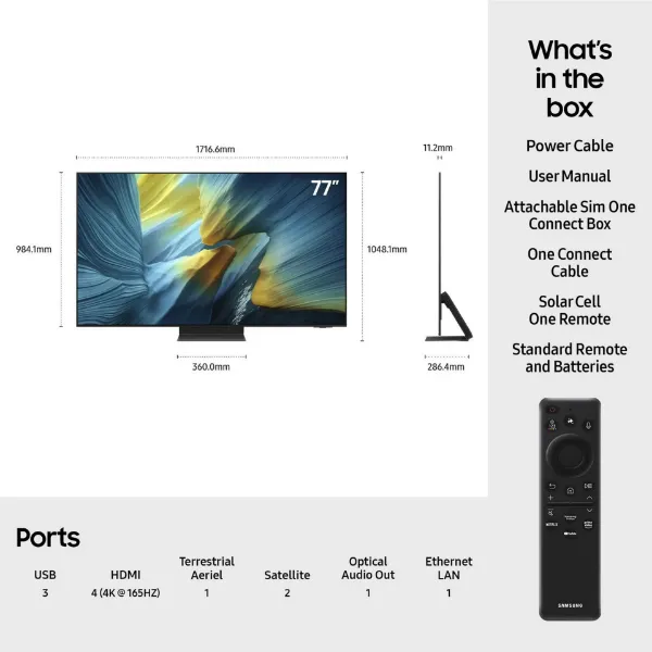 Samsung QE75LS03FWUXXU 75" Neo QLED The Frame Pro TV_remote