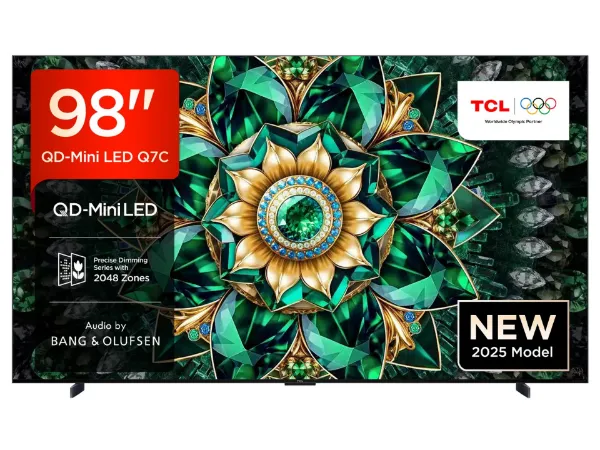 TCL 98Q7C-UK 98" 4K QD-Mini LED UHD Smart Google TV_front