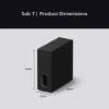 Sony SASW7.CEJ BRAVIA Theatre Wireless Subwoofer 7 - Black_dimensions