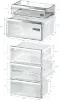 Siemens KG39NAIAU iQ500 Freestanding Fridge Freezer with Total noFrost in Inox_drawer dimensions