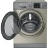 Hotpoint NDB 9635 GK UK graphite 9+6kg washer dryer - freestanding open