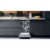 Hotpoint Integrated Slimline Dishwasher HSIO 3T223 WCE UK N - Silver open