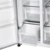 Hoover HHSBSO-6174XK-1 91cm 60/40 Frost Free American Fridge Freezer - Stainless Steel_drawers empty