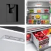 Hisense RF749N4SWFE 91.4cm 50/50 Frost Free Fridge Freezer - Black Inox_overview