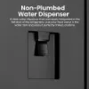Hisense RF749N4SWFE 91.4cm 50/50 Frost Free Fridge Freezer - Black Inox_non-plumbed water dispenser