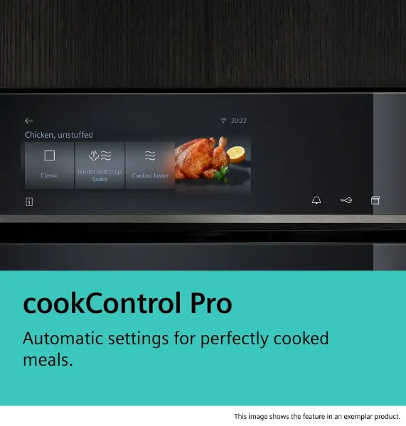 Picture of Siemens CS736G1B1 Built In Compact Oven With Steam Function In Black
