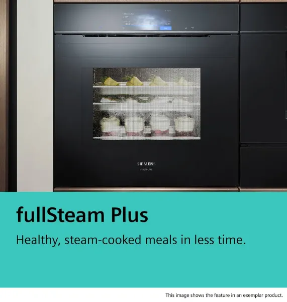 Picture of Siemens CS736G1B1 Built In Compact Oven With Steam Function In Black