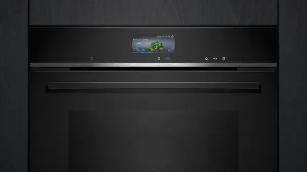 Picture of Siemens HR776G1B1B Built In Oven With Added Steam Function In Black