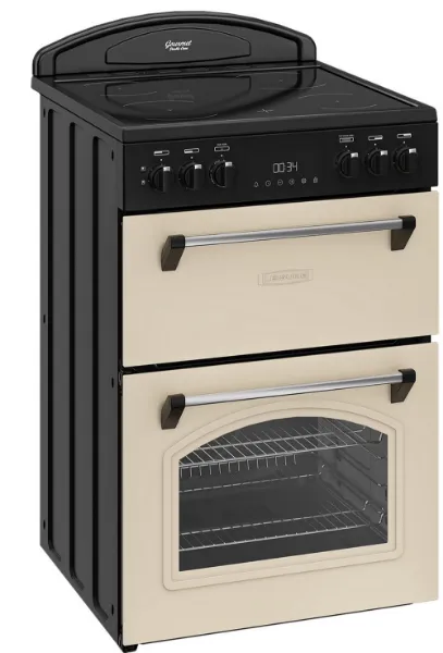Leisure CLB60ECC 60cm Double Oven Electric Cooker - Cream_angled