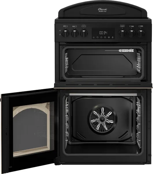 Leisure CLB60ECC 60cm Double Oven Electric Cooker - Cream_interior no shelves