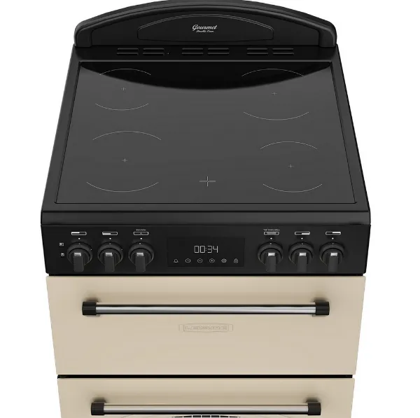 Leisure CLB60ECC 60cm Double Oven Electric Cooker - Cream_hob