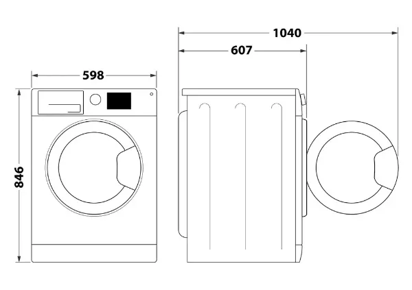 Hotpoint CHD93MWWUK 9kg 60cm Heat Pump Tumble Dryer with PetHairCare_diagrams