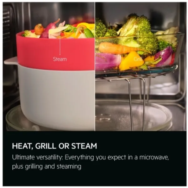 AEG OB6SM261UB 6000 Integrated Microwave 26L_heat grill or steam