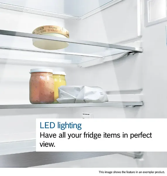 Bosch KAD93ABEP Series 6 American Style Fridge Freezer in Black with Total No Frost_led lighting