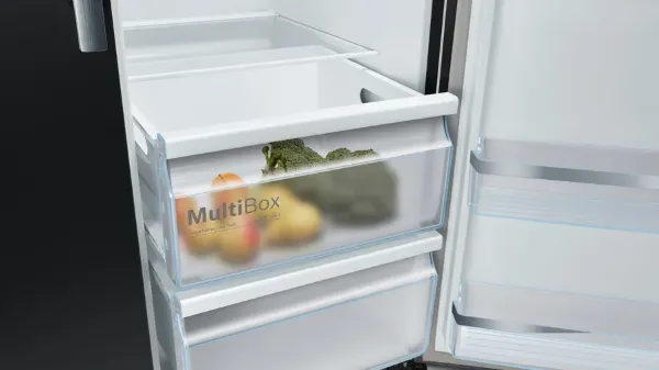 Bosch KAD93ABEP Series 6 American Style Fridge Freezer in Black with Total No Frost_drawers