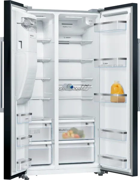 Bosch KAD93ABEP Series 6 American Style Fridge Freezer in Black with Total No Frost_interior