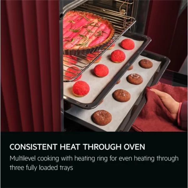 AEG OS6AB50AK 6000 SenseCook Aqua Clean Built-in Single Electric Oven_consistent heat