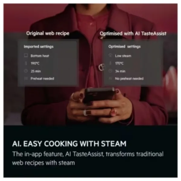 AEG TR7PB731ST 7000 MealAssist with SteamCrisp Pyrolytic Self Clean Built-in Oven _steam