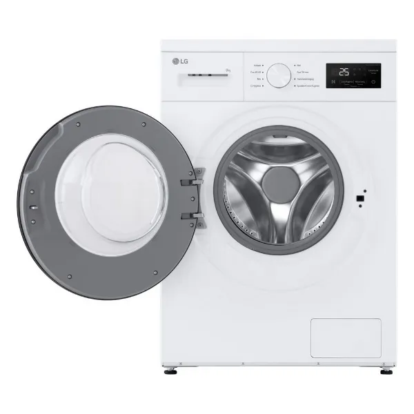 LG F4A10S8NWK 8kg 1400 Spin  Washing Machine - White_open door