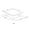 Smeg PV164S2 60cm Linea Silver Glass 4 Burner Gas on Glass Hob - Display Model