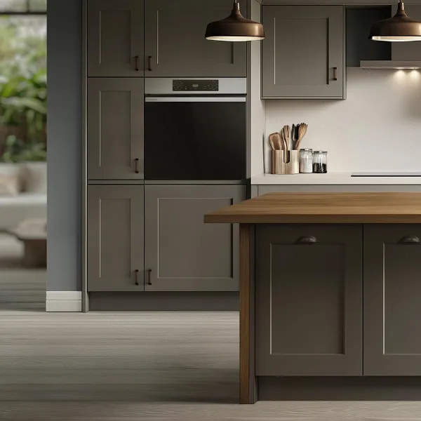 Hisense BI622AXPGUK 59.5cm Built In Electric Single Oven - Black & Stainless Steel_kitchen view