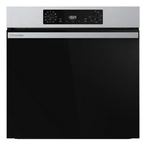Hisense BI622AXPGUK 59.5cm Built In Electric Single Oven - Black & Stainless Steel_front