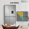 Hisense RS840N4WCE 60/40 91cm Frost Free American Fridge Freezer - Stainless Steel_low noise