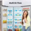 Hisense RS840N4WCE 60/40 91cm Frost Free American Fridge Freezer - Stainless Steel_multi air flow