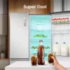 Hisense RS840N4WCE 60/40 91cm Frost Free American Fridge Freezer - Stainless Steel_super cool