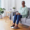 Revitive 5606-5574AQ-UK Medic Knee Circulation Booster_in use