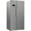 Hotpoint Dual American Fridge Freezer HPG2 6592 XP4UKWR in Silver - Main 2