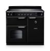 Rangemaster 14205 Classic 100 Induction Range Cooker in Gloss Black with Chrome Trim - CL100EIPGBL/CM1