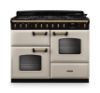 Rangemaster 18328 Classic Deluxe OC 110 Dual Fuel Range Cooker in Pale Cream with Antique Brass Trim - CLDLO110DFPPCR/AB1