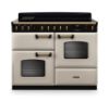 Rangemaster 18348 Classic Deluxe OC 110 Induction Range Cooker in Pale Cream with Antique Brass Trim - CLDLO110EIPPCR/AB1