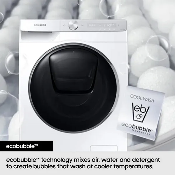 Samsung WW11DG5B25ABEU 11kg 1400 Spin Washing Machine - Black_ecobubble technology