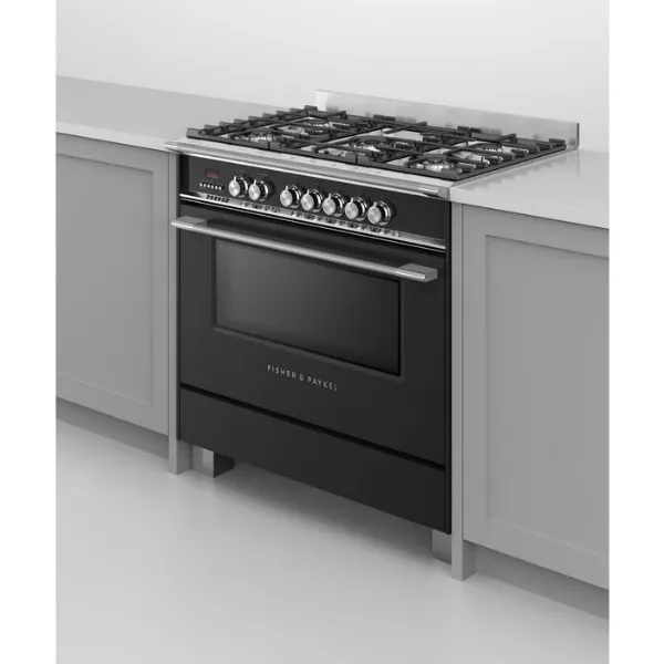 Fisher & Paykel OR90SCG4B1 90cm Dual Fuel Range Cooker - Black)_closed
